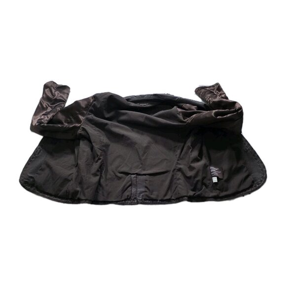 Danier Leather Jacket Women L Brown Studded Leaf Pockets Lined Boho Glitter Punk - Picture 12 of 16